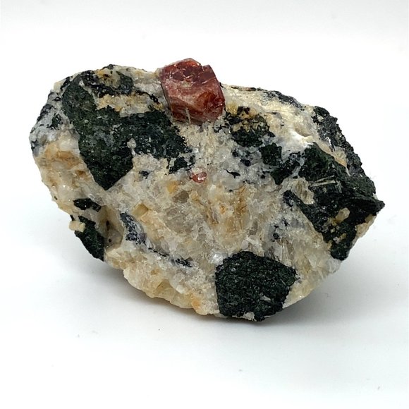 Red Zircon Crystal on Matrix 47.83g - Picture 5 of 10